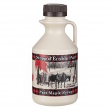 PLASTIC JUG - 3 COLOR PRINT QUEBEC - 500ML - WITH BROWN CAP (100/BOX)
