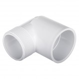 ELBOW 90° STREET SOC WHITE PVC - 3" (SPIG X SOC)