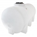 RESERV. PLASTIQUE HORIZ - 603 GAL (725 GAL.US) - 49" DIA X 54" H X 101 LG X 16" OUV. X 2"DRAIN-BLANC