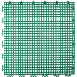 RIBBED 0.008" GRID TILE - 12" X 12" - FOREST GREEN