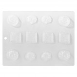 CHOCOLATE MOLD - ASSORTED - 12 CAVITIES