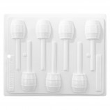 LOLLIPOP MOLD - BARREL - 7 CAVITIES