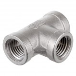 "T" ADAPTER FEMALE THREADED SS 316 - 1/4" (FNPT X FNPT)