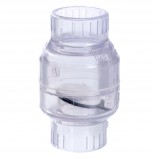 CHECK VALVE CLEAR PVC SOC - 1 1/2" (SOC X SOC)