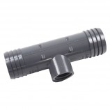 "T" ADAPTER INSERT FEMALE THREADED PVC - 1" (INS X INS X FNPT)