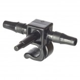 BLACK END LINE FITTING 3/16 (100UN/PK)