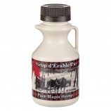 PLASTIC JUG - 3 COLOR PRINT QUEBEC - 250ML - WITH BROWN CAP (100/BOX)