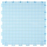 RIBBED 0.003" GRID TILE - 12" X 12" - SKY BLUE