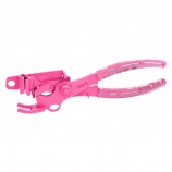 COMPACT FITTING INSERT PLIERS WITHOUT LATERAL CUTTER NOR FLARING DEVICE - 5/16" JAWS - PINK