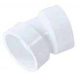 ELBOW 22 1/2° SOC WHITE PVC - 2" (SOC X SOC)