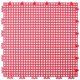 RIBBED 0.008" GRID TILE - 12" X 12" - BRIGHT RED