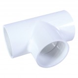 "T" ADAPTER SOC WHITE PVC - 2" (SOC X SOC)