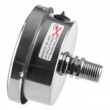 PRESSURE GAUGE SS GLYCERIN - 2 1/2" - 0@200 PSI - 1/4" MNPT BACK OUTLET