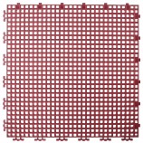RIBBED 0.003" GRID TILE - 12" X 12" - BURGUNDY RED