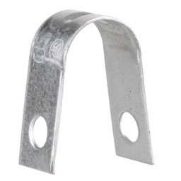 STAKE CRAMP 3/8" X 1" - 2 HOLES - GALVANIZED (100/PKG)
