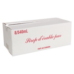 SHIPPING BOX - WHITE FOR CANS - 8 X 540 ML (25/PKG)