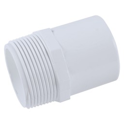 ADAPTER THREADED SPIGOT WHITE PVC - 2" (MNPT X SPIG)