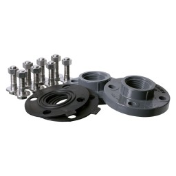 KIT FLANGES 1" 150LBS ANSI - THREADED (2) + SEALS (2) + STAINLESS STEEL HARDWARE