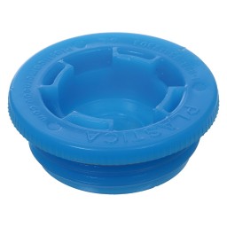 PLASTIC DRUM PLUG BLUE - 2" COARSE THREAD