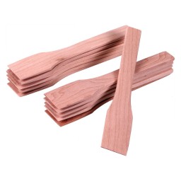 WOOD TAFFY SPATULA - 6" (12/PKG)