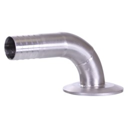 ELBOW 90° INSERT FOR 1" VINYL TUBE FOR 2" FLANGE - SS