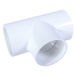 "T" ADAPTER SOC WHITE PVC - 1 1/4" (SOC X SOC)
