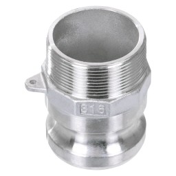 CAMLOCK ADAPTER STAINLESS STEEL - PART F - 1 1/4"