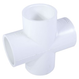CROSS SOC WHITE PVC - 1 1/2" (SOC X SOC)