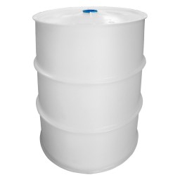 DRUM WHITE FOOD GRADE POLYETHYLENE - 35 GAL (42 GAL.US) - 1 PLUG 2" TOP