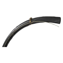 HD MAINLINE 1" BLACK - LASHED WITH #9HC GALV WIRE AND 0.045" SS LASHING WIRE - PER FOOT