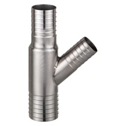 "Y" REDUCER SS FITTING - 1 1/4'' X 1'' X 3/4" (INS X INS)