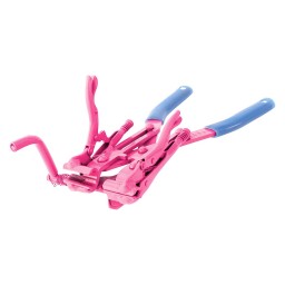 MINI TUBING INSTALLATION PLIER 3/16" TUBE W/ ADJUSTMENT SCREW AND CUTTER - PINK
