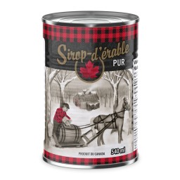 MAPLE SYRUP CAN DSD MODEL - PRODUCT OF CANADA - BILINGUAL - 540 ML (200/BOX)