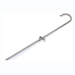 DRUM EMPTYING PIPE WITH HEIGHT ADJUSTMENT HOOK