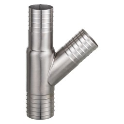 "Y" REDUCER SS FITTING - 1 1/2'' X 1 1/4'' X 1 1/4" (INS X INS)