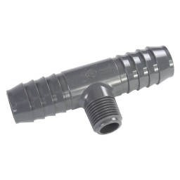 "T" ADAPTER REDUCER INSERT MALE THREADED PVC - 1" X 3/4" (INS X INS X MNPT)