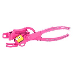 COMPACT FITTING INSERT PLIERS WITH LATERAL CUTTER NO FLARING DEVICE - 5/16" JAWS - PINK