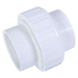 UNION SOC DISMOUNTABLE - BUNA-N O-RING WHITE PVC - 2" (SOC X SOC)