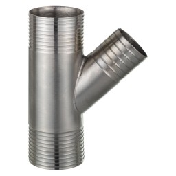 "Y" SS FITTING - 1 1/2'' X 1 1/4'' (INS X INS)