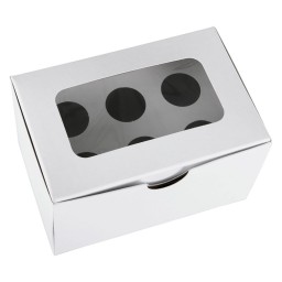 CONE BOX NO DESIGN - 6 CONES (100/PKG)
