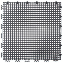 RIBBED 0.003" GRID TILE - 12" X 12" - CHARCOAL