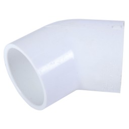 ELBOW 45° SOC WHITE PVC - 2" (SOC X SOC)