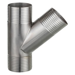 "Y" SS FITTING - 3" X 3" (INS X INS)