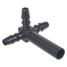 T-CAP LONG CONNECTOR - 5/16 X 5/16 BLACK - (100UN/PKG)