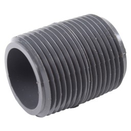 PIPE NIPPLE MALE THREADED PVC - 2" X CLOSE (MNPT X MNPT)