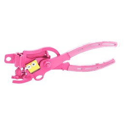 COMPACT FITTING INSERT PLIERS W/ LATERAL CUTTER FLARING DEVICE AND 5/16" JAWS - PINK