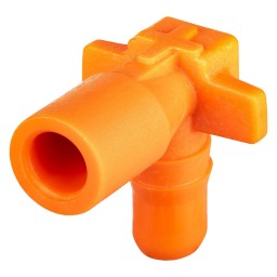 ORANGE SPOUT ADAPTOR 90° (ELBOW) (100UN/PK)