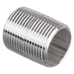 NIPPLE SCHEDULE 40 MALE THREADED SS 316 - 3/4" X CLOSE (MNPT X MNPT)
