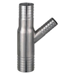 "Y" REDUCER SS FITTING - 2'' (OVERSIZED) X 1 1/2" X 1" (INS X INS)