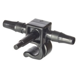 BLACK END LINE FITTING 3/16 (100UN/PK)